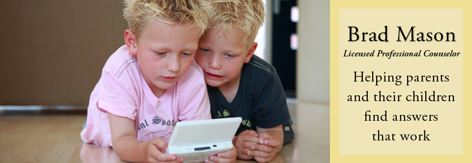 Twin Boys Playing Game